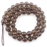 Natural Stone Beads Smoky Quartzs Crystal Loose Spacer Beads For Jewelry Making DIY Bracelet Necklace 15'' Strands 4/6/8/10/12mm