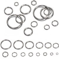 200pcs Open Jump Rings Stainless Steel Circle for Bracelet Necklace Earring Pendant Connectors Jewelry Making Components DIY