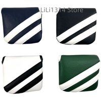 Golf stripe Putter Cover Classics Design Leather Golf Square Mallet Putter Headcovers Golf Club Head Cover PU Leather