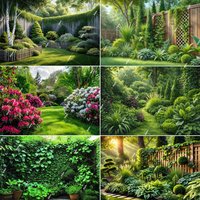 Garden Scenery Party Decor Banner Featuring Vibrant Flower And Lush Greenery Photography Backdrop for Wedding Birthday Event