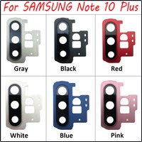 NEW For Samsung Note 10 Plus Repair Replace Back Camera Glass Lens Cover with Frame Holder Replacement Part