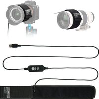 JJC Lens Heater Warmer Cold Flexible Cable Down to -40℃ Dew Heater Strip with Temperature Regulator for Camera and Telescopes