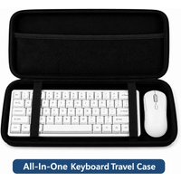 Hard Shell Keyboard Case for 61 Key to Full Size Mechanical Keyboard, Portable Travel Bag,Waterproof Protective Carrying Case