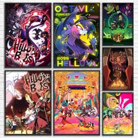 Adult Animated Series H-Helluva Boss Poster Versatile HD Waterproof Wall Art Self-Adhesive Decor for Any Space Ideal Gift