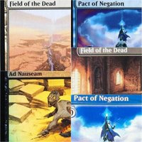 "Field of the Dead/Ad Nauseam" TCG Magical Proxies Game Black Top Quality Playing Cards Gathering Board Game Trading Cards Proxy
