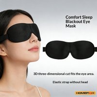 3D Adjustable Sleep Mask with Breathable Design, Blocks Light While Allowing Air Circulation for Eyes, Unisex Comfort Fit