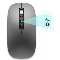 AI Smart Voice Mouse Speech to Text Mouse Rechargeable 2.4G Wireless Bluetooth Mouse for Windows Laptop Voice Typing Mouse