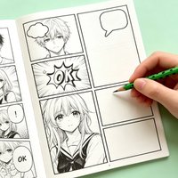 1 Adult Decompression Drawing Blank Exercise Book 32 Page Spliced Blank Pages Suitable for Comic Creation Create Your Own Story