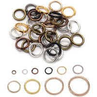 200pcs/Lot 3-12mm Open Single Loops Jump Rings Split Rings DIY Necklace Bracelet Jewelry Making Findings Accessories Wholesale