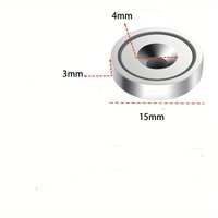 10/20/50pcs 15x3-4 15x3mm Round Magnets with 4mm Hole for Screws, Woodworking Jigs, Signs, Displays, DIY Projects, Automotive