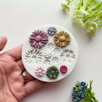 1pc Silicone Flower Mold for DIY Polymer Clay Crafts | Easy-to-Use, Perfect for Handmade Decorative Pieces, Floral Design Mold