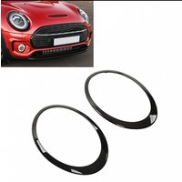 2 pcs Gloss Black Headlight Surround Cover Trims Molding for Cooper Clubman F54 S JCW 2015‑2022 51138739497 Headlight Trim Ring