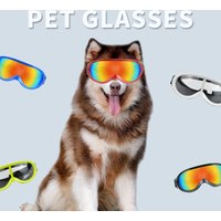 UV Protection Pet Sunglasses Windproof Dog Goggles with Adjustable Strap for Medium Large Dogs And Cats Outdoor Driving Eye Wear
