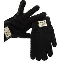 AliExpress Touchscreen Cotton Gloves for Men, Winter Warm Fleece-Lined Thick Knitted Gloves for Cycling, Unisex Cold-Proof Gloves