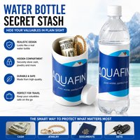 Fun Safe - Fake Water Bottle Shaped Money Box, Secret Money Box for Securely Saving Money and Keeping Keys