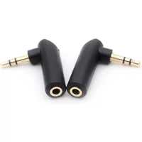 Gold-plated Connector 3.5mm jack Right Angle Female to 3.5mm 4/3Pole Male Audio Stereo Plug L Shape Jack Adapter Connector