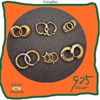Heart New Design Irregular U-shaped Stamp 925 Sterling Silver Jewelry Accessories Girls 2026 Earrings for Woman Korean Crystal