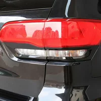 4 PCS 2014 2015 2016 2017 2018 2019 2020 2021 For Jeep Grand Cherokee Rear Fog Lamp Tail Light Lamp Frame Cover ABS Trim