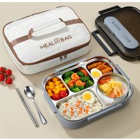 Pojemnik na lunch ze stali nierdzewnej 304, izolowany, dla pracowników biurowych i studentów, szczelny, przenośny, bento, do podgrzewania w mikrofalówce.