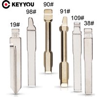KEYYOU 10X F021 Blade Metal Blank Uncut KD Remote Car Key Blade NO.90 For Ford Mondeo KD900 Remote Car Key