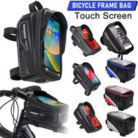 1L Bike Bag Bicycle Front Cell Mobile Phone Case Holder with Touchscreen Top Tube Cycling Bag Reflective MTB Bike Accessories