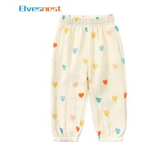 Fashion Girls Mosquito Repellent Pants Linen Elastic Waist Kids Clothes Boys Pants Summer Children Lantern Pants 2-7 Years