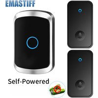 Self Powered Waterproof Wireless Doorbell Smart Home Without Battery Doorbell With Ringtone 150M Remote Receiver Bell