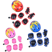 AliExpress NONE Children's Sports Bicycle Helmet Riding Balance Sliding Bike Hat Protective Set 7-piece Equipment