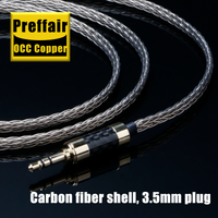 Preffair 7N OCC 16core trs jack aux audio input cable 3.5 male to 3.5mm male stereo speaker wire for Headphone sound pc earphone