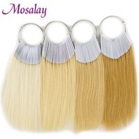 30pcs 100% human Hair Color Rings for Human Hair Extensions and Salon Hair Dyeing Practice hair test For beauty hairdressing