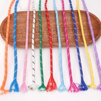 1/5M 5mm Cords Multicolor Rope Polyester Cord Ropes For Making Key Chain Bracelet Jewelry DIY Handmade Home Decoration Crafts
