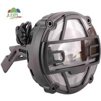 AED4-Electric Bike Motorcycle Front Light High Brightness Electric Bicycle Horn Headlight Aluminium Alloy Adjustable Angle