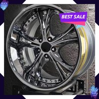 Hot-selling Custom Chrome 3 Piece Wheels 19 20 Inch Forged Rims 5x120 5x114.3 Wheels for Lexus LS430 Nissan 350Z BMW M3 E92