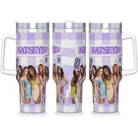 Stainless Steel Tumbler Katseye Kpop Girl Coffee Mug Portable Cold and Hot Mugs Cup Travelist Water Bottle
