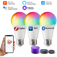 Tuya Smart Led Light Bulb Wifi Zigbee Bluetooth E27 Smart Life Alexa Google Assistant Alice Smartthings RGB 220V 110V Ampoules