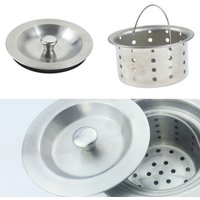 1pc Stainless Steel Kitchen Sink Filter Baket Sink Stopper Cap Strainer Plug Water Basin Bathroom Draine Accessories Anti-rust