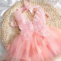 Ylsteed Newborn Girl Photography Outfits with Headband Baby Girl Butterfly Wings Mesh Dress for Photo Shooting Infant Props-HD