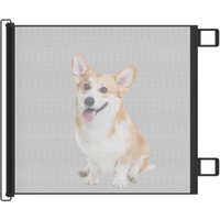 Einziehbares Hundetor, einziehbare Haustiertore für Hunde, Treppentür-Trennwand, kindersicheres Netz, Katzenleitblech, ohne Bohren, für Deck, Küche