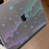 Aurora Laser Shining Laptop Case For Macbook Air 13.6 M4 M3 M2 A2681 A3113 A3240 Air13.3 A1932 A2179 A2337 Neo A3404 Air15 16