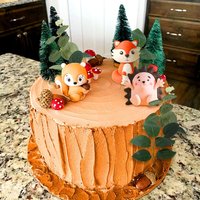 Woodland Cake Topper Woodland Baby Shower Cake Decoration Animals Welcome Baby Cake Topper Animals Baby Shower Decoration