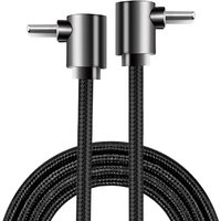 60W USB Type C To USB C Cable 90 Degree Angle For iPhone15 iPad MacBook Pro Xiaomi Samsung Huawei Fast Charging Type-C Date Wire