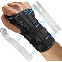 Wrist Stabilizer Brace for Carpal Tunnel Wrist Support Splint with 3 Stays Adjustable Wrist Protector Tendonitis Arthritis Pain