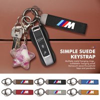 Suede Car Keychain Key ring Key Fob Auto Accessories For BMW E93 F10 F20 F30 F40 F15 F25 F26 F31 F49 F86 M3 M5 X3