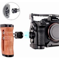 Camera 360°Rotating Handle Side Handgrip with 1/4" Screws for Mirrorless Digital Camera DSLR Camera Cage with Cold Shoe Mount