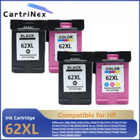 Compatible Ink Cartridge for HP 62XL 62 XL for HP62 Envy 5540 5640 7640 5646 5541 5740 5742 5745 200 250 Printer
