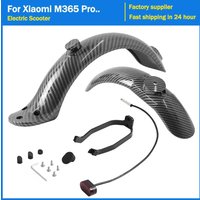Carbon Fiber Mudguard Kit for Xiaomi M365 /M365 Pro Electric Scooter Premium Durable Rear Fender Tyre Splashproof Bracket Set