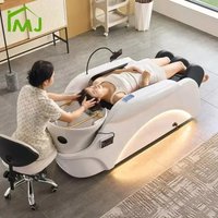 2025 Custom Factory Hair Washing Head, Spa Salon Chair, Electric Massage Shampoo Bed for Furniture