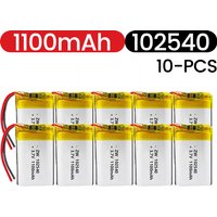 3.7V 102540 Lithium battery 1100mAh Polymer Batteries+PCB Protection Board for Gps Locator Mp3/Mp4 Equipment Rechargeable Cell