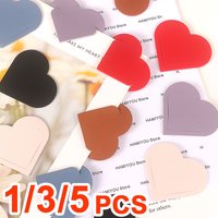 5-1pcs Love Bookmarks Creative and Heart-shaped Faux Bookmarks Various Colors Student Literary Reading Literature Hobbyist Gift