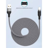 USB-A to USB-C 5A Mobile Fast Charging Data Cable Type-C Extension Cable Suitable for HUAWEI OPPO Xiaomi vivo Charging Cable